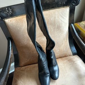 Vince over knee leather boot